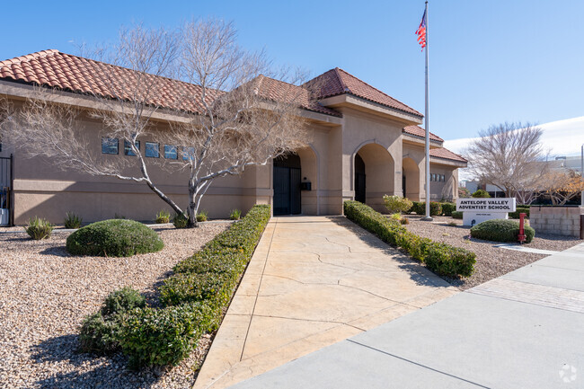 Antelope Valley Adventist School is affiliated with the Seventh Day Adventist denomination.