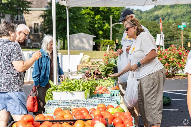 Residents buy local produce fresh at the Tarentum Farmers Market.