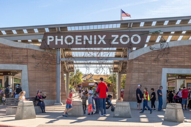 Families can take a tour of the world through its animals at Phoenix Zoo, located in Papago.