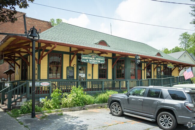 The Historic Depot & Museum is located near the center of Saluda downtown.