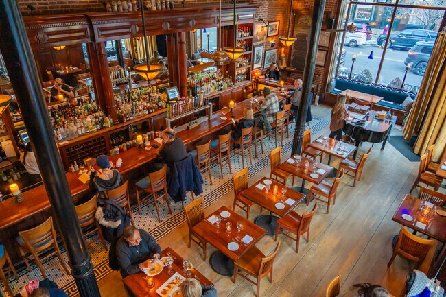 Delicious food and cocktails can be found at the Light Horse Tavern in JC's waterfront area.