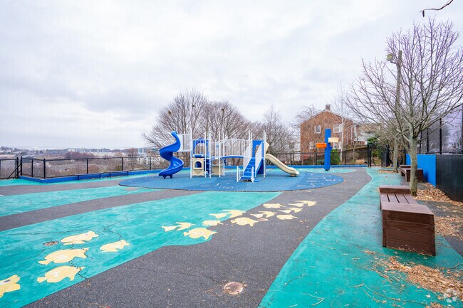 Bradley Elementary in Harbor View-Orient Heights has two play areas for students.