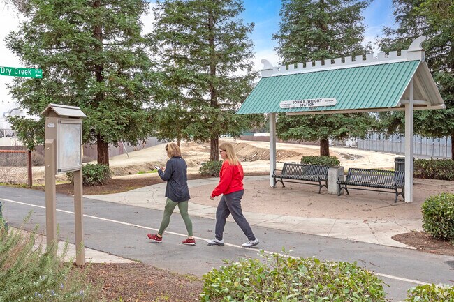 Dry Creek Trail is a popular place to walk and bike in Clovis.