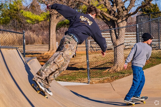 The skatepark allows residents to have fun in the park.