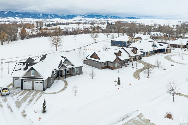 Some of the newer homes in Sheridan have large lots and a great view of the mountains.