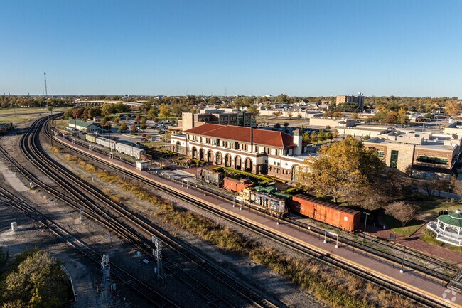 Amtrak stops at Temple Station in Downtown Temple.