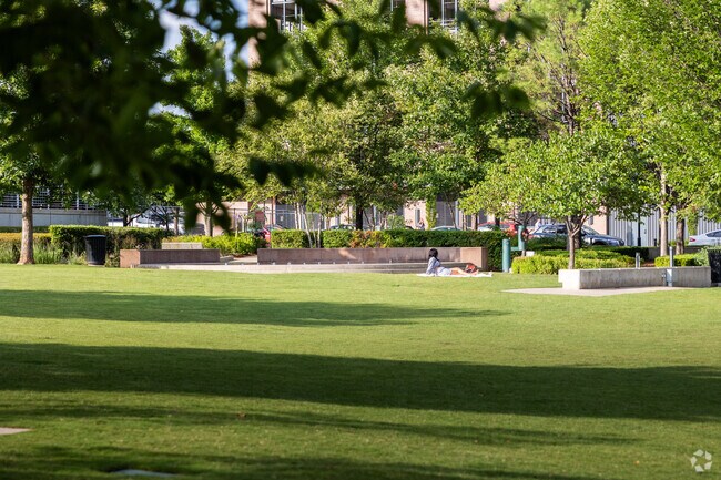 Residents can enjoy the green space in City Center.