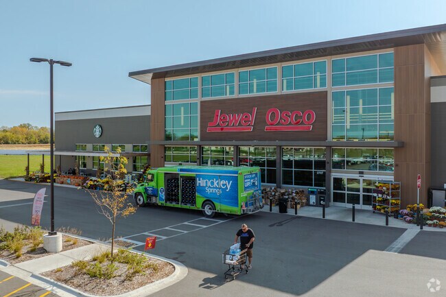 Diamond features a newly constructed Jewel-Osco.
