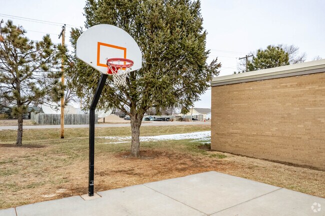 You will find a basketball hoop at Raymond Central Elementary.