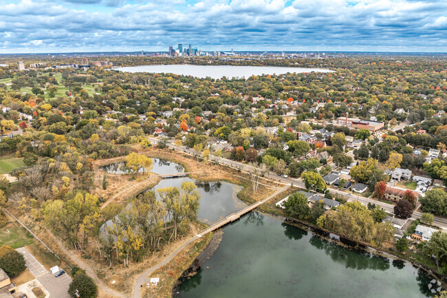 The Morningside neighborhood is located near the Minneapolis chain of lakes.