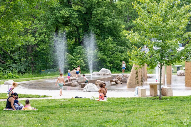 The Dan and Mary Kelly Family Sprayground is the perfect spot to cool off during the summer.