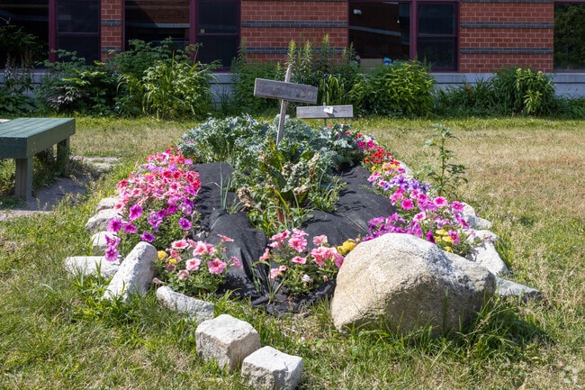 The Ocean Avenue Elementary School garden.