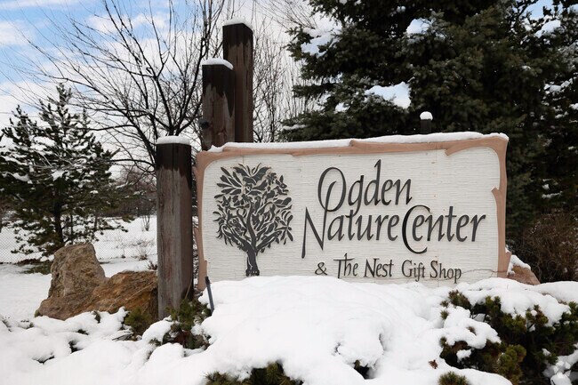 The Ogden Nature Center and The Nest Gift Shop are located on the edge of Marriott-Slaterville.