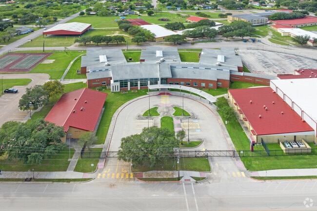 Mathis Intermediate School serves grades 5 and 6.