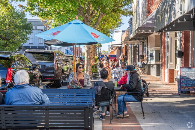 Browns Bridge residents head to Downtown Gainesville for endless restaurants with patio seating.