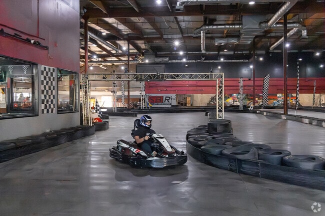 A day of fun racing go karts at SB Raceway in South Pointe.