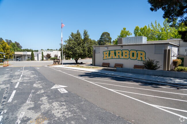 Discover the spirited campus life at Harbor High School, where students excel and grow.