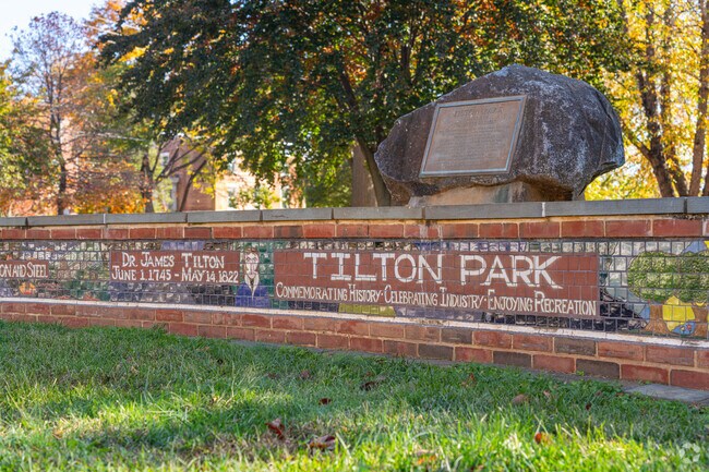 Tilton Park showcases a vibrant tile mural celebrating Wilmington’s history.