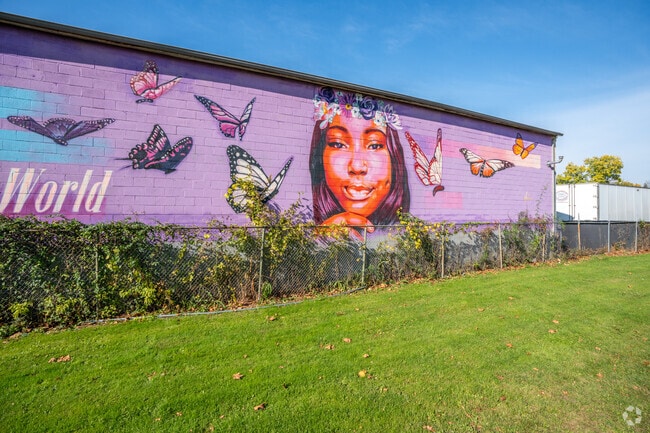 Local murals are lovely to see in Hubbell-Lyndon.