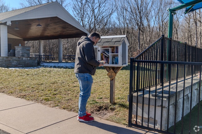 Enjoy the little library that Adam's Adventure offers in Tolland, CT.