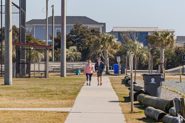 Oak Island residents love to take a stroll on the nice walking trail at Middleton Park in Oak Island.