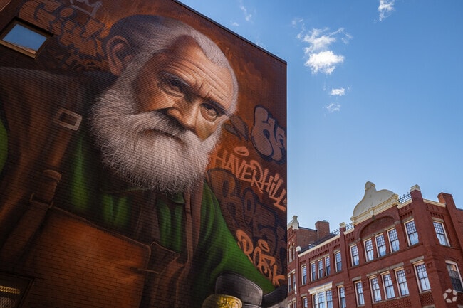 Downtown Haverhill boasts vibrant graffiti wall art, adding an eclectic touch to the city.