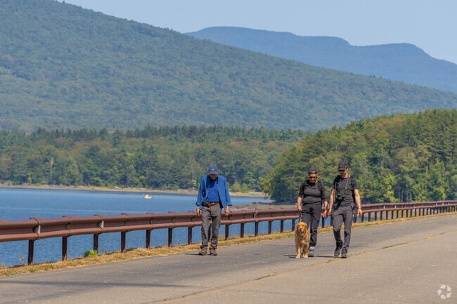 Residents of Plattekill can take a walk along the nearby Ashokan Reservoir.