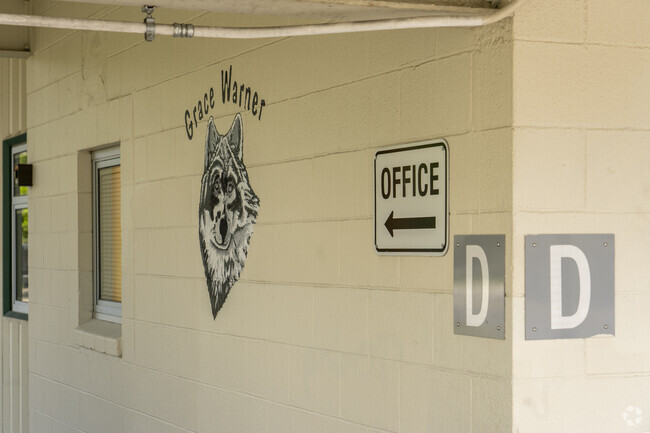 Grace Warner Elementary School uses a wolf as the mascot in Reno.