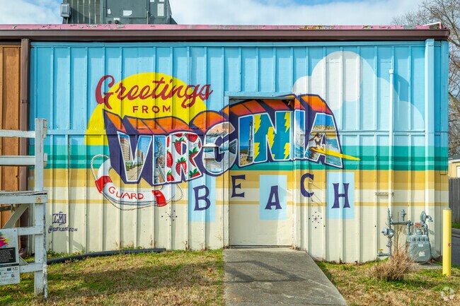 Greetings from Virginia Beach, a coastal city with vibrant colors and iconic landmarks.