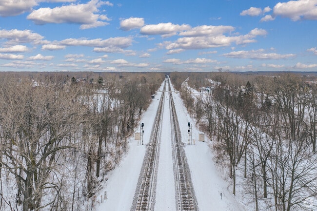 The freight train line along Lake Erie is a key part of Hanover's neighborhood identity.
