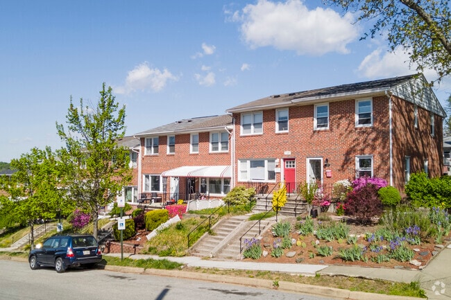 Rowhomes are a popular housing option in Hoes Heights, offering classic Baltimore charm.