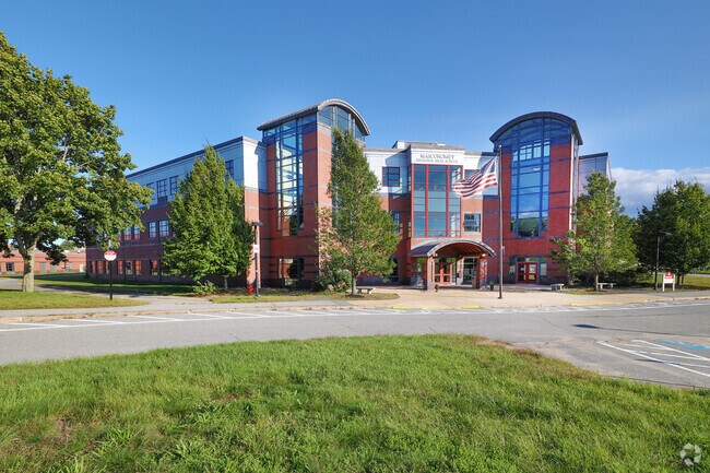 Middleton students enjoy the large campus at Masconomet Regional High.