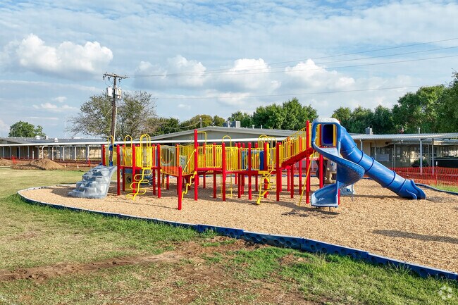 Students love the playground at Keene Adventist Elementary School.