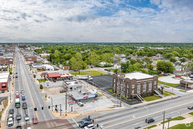 Main Street runs north and south along Emerson's western edge.