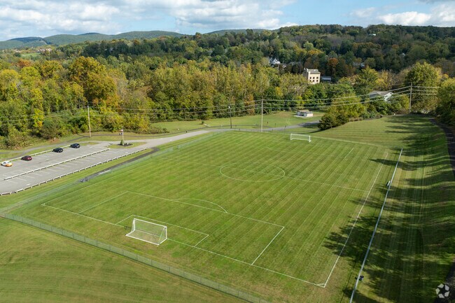 You can play soccer or fly a kite on the field at Hamburg Park and Recreation Fields.