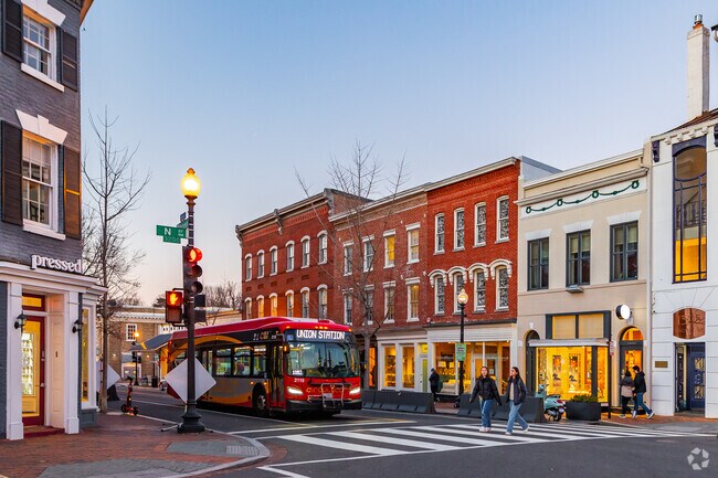 While Georgetown lacks a metro stop, the DC bus system will get you where you need to go.