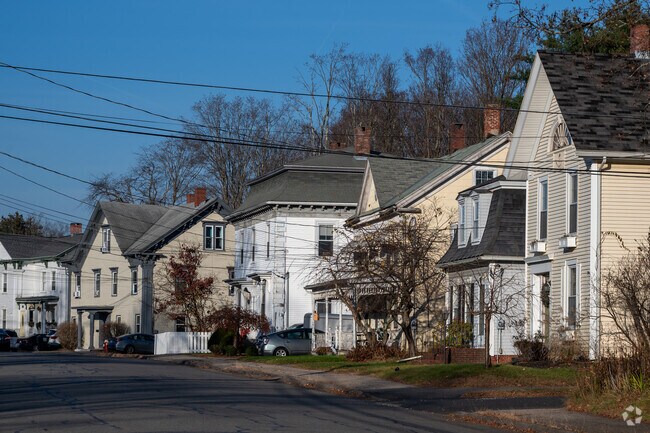 This row of homes is near the center of town in West Brookfield.