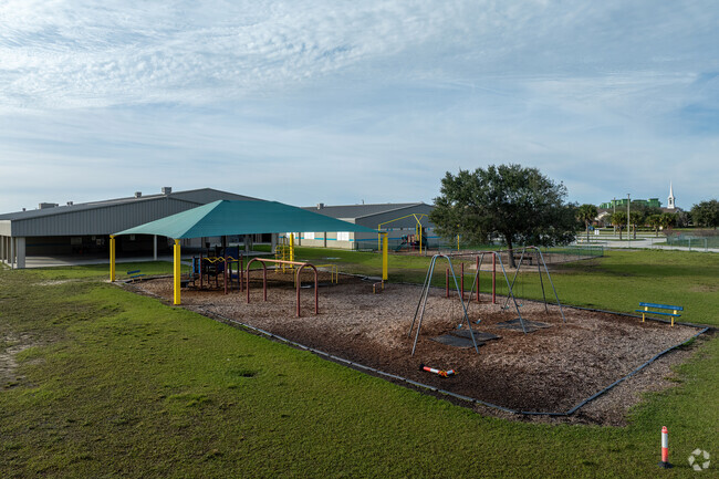 The spacious playground is a favorite for recess at Quest Elementary School.