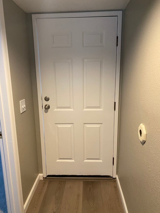 Front door closed from inside