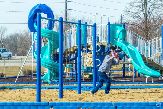 The playground at Granger Park will keep children entertained for hours.