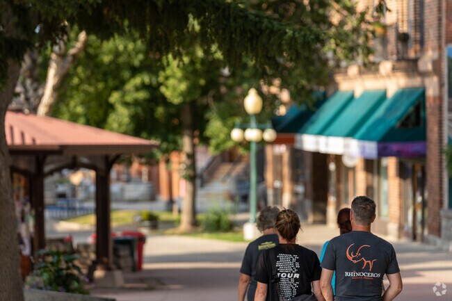 Residents stroll along scenic Last Chance Gulch in North East Helena.