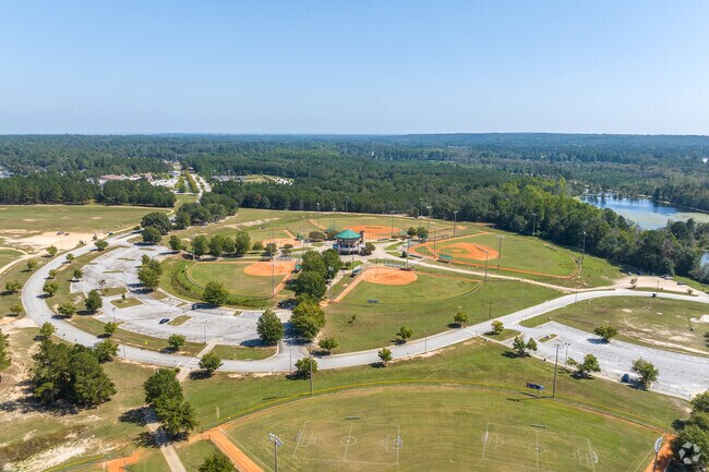 Diamond Lakes Regional Park offers several sports fields, lakes and camp grounds in Meadowbrook.