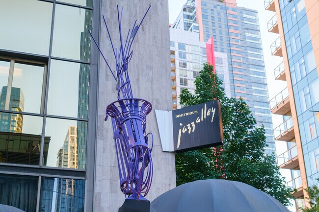Denny Triangle is home to the family owned Dimitriou's Jazz Alley - a popular music venue.