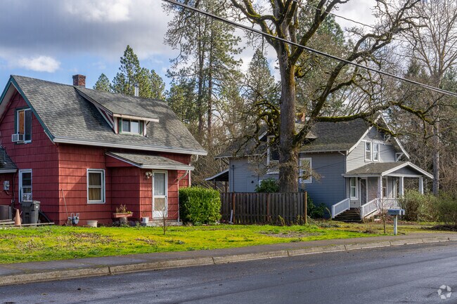 You'll find smaller bungalow homes tucked between new build communities in the Greenburg Road neighborhood.