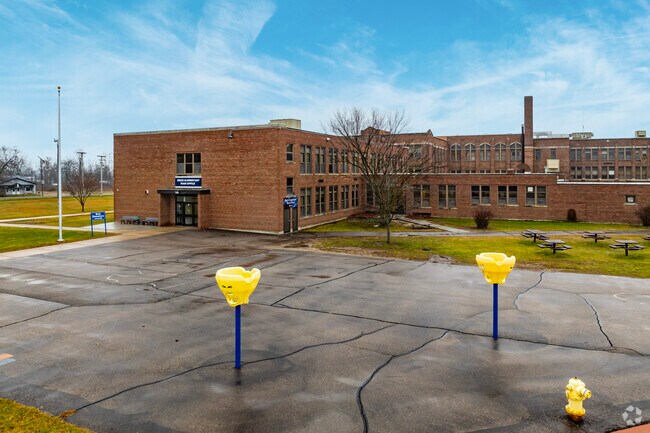 Lincoln Brick Elementary School play area.