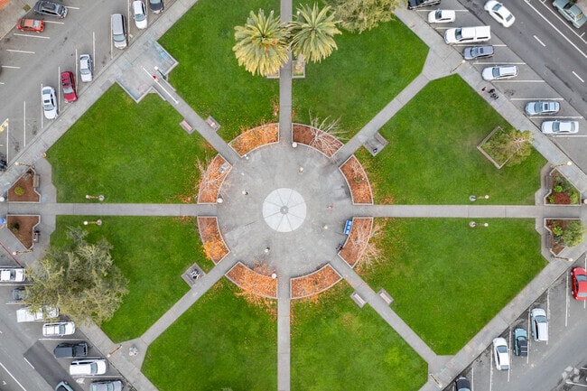 Downtown-Uniontown offers beautiful architecture and design you can see from many angles over Arcata Plaza.