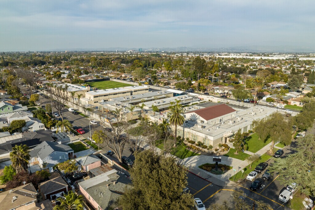 An overview look at Edison Elementary School in Santa Ana.