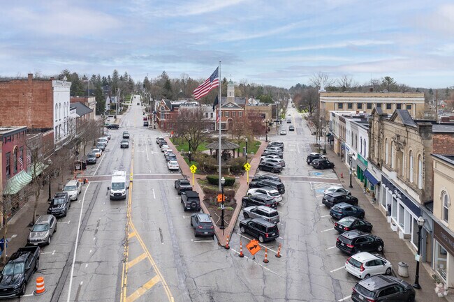 Residents of South Russell like to shop at the shops along the triangle in Chagrin Falls.
