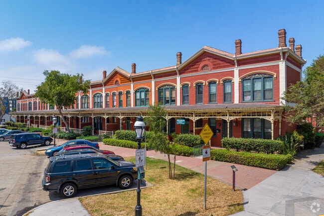 These historic, brick row-homes were built in 1887.
