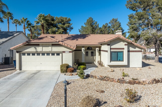 North Cheyenne, homes have Mediterranean stucco exteriors and tile roofs.
